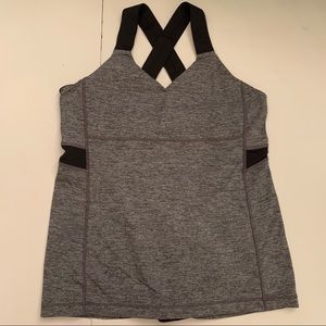 Lululemon Gray and Black Workout Top 12